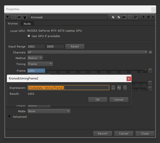 Consolidating Retime Curves In Nuke