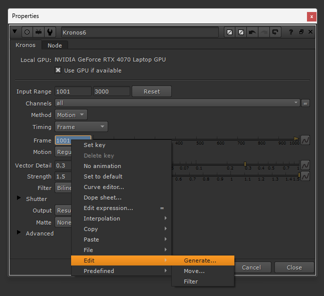 Consolidating Retime Curves In Nuke